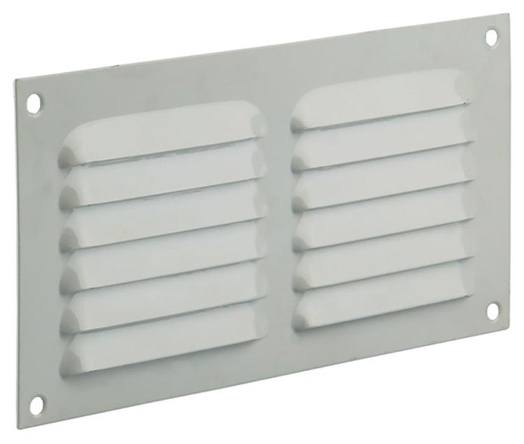 Renson 1015066 - Rejilla de lamas plana aluminio blanco 200x100mm | 10 piezas