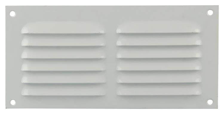 Renson 1015066 - Rejilla de lamas plana aluminio blanco 200x100mm | 10 piezas