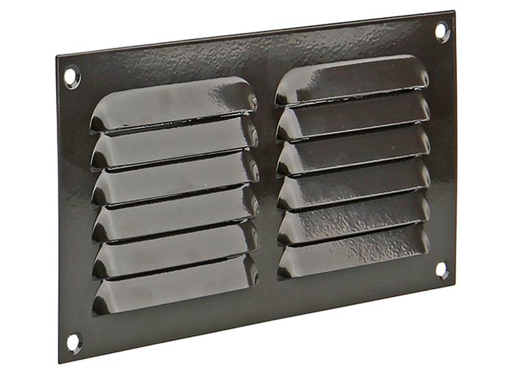 Renson 1015067 - Rejilla de lamas plana aluminio marrón 200x100mm | 10 piezas