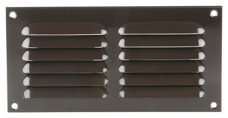 Renson 1015067 - Rejilla de lamas plana aluminio marrón 200x100mm | 10 piezas