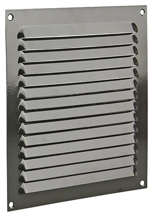 Renson 1015070 - Rejilla de lamas plana aluminio marrón 200x200mm | 10 piezas