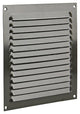 Renson 1015070 - Rejilla de lamas plana aluminio marrón 200x200mm | 10 piezas