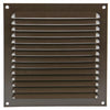 Renson 1015070 - Rejilla de lamas plana aluminio marrón 200x200mm | 10 piezas