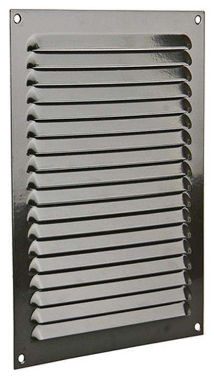 Renson 1015073 - Rejilla de lamas plana aluminio marrón 200x250mm | 10 piezas