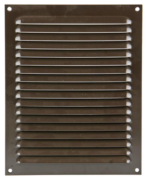 Renson 1015073 - Rejilla de lamas plana aluminio marrón 200x250mm | 10 piezas