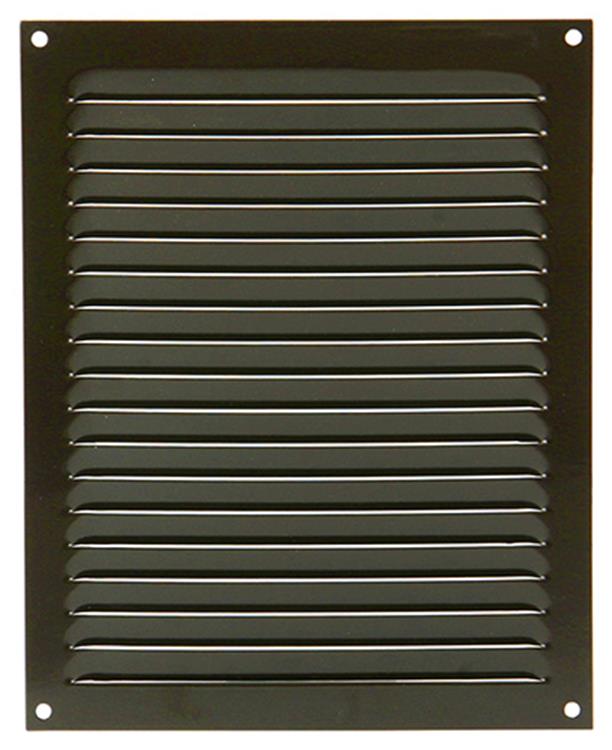 Renson 1015073 - Rejilla de lamas plana aluminio marrón 200x250mm | 10 piezas