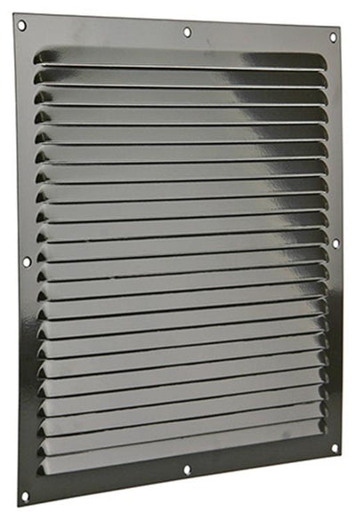 Renson 1006314 - griglia a palette piatta alluminio ral 8019 300x300mm | 10 pezzi