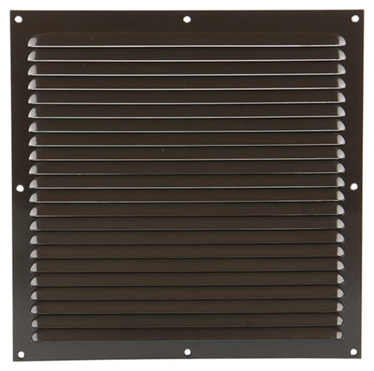 Renson 1006314 - Rejilla de lamas plana aluminio ral 8019 300x300mm | 10 piezas
