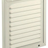 Renson 1006342 - Rejilla de lamas + marco + mosquitera. construcción 437 ral9010 150x150mm | 2 piezas