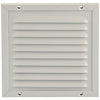 Renson 1006342 - Rejilla de lamas + marco + mosquitera. construcción 437 ral9010 150x150mm | 2 piezas