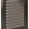 Renson 1006343 - Rejilla de lamas + marco + mosquitera. construcción 437 ral8019 150x150mm | 2 piezas
