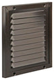 Renson 1006343 - Rejilla de lamas + marco + mosquitera. construcción 437 ral8019 150x150mm | 2 piezas