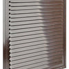 Renson 1006355 - Rejilla de lamas + marco + mosquitera. construcción 437 ral8019 300x300mm | 2 piezas