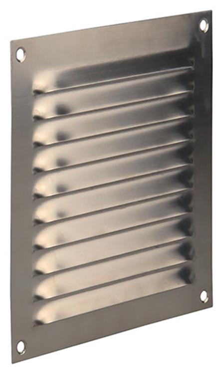 Renson 1006356 - Rejilla lama plana 438 acero inoxidable 150x150mm | 5 piezas