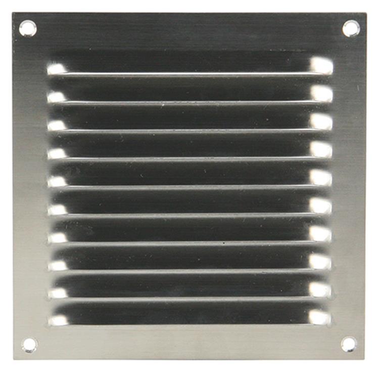 Renson 1006356 - Rejilla lama plana 438 acero inoxidable 150x150mm | 5 piezas