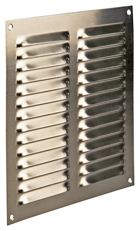 Renson 1006359 - rejilla lama plana 438 acero inoxidable 200x200mm | 5 piezas