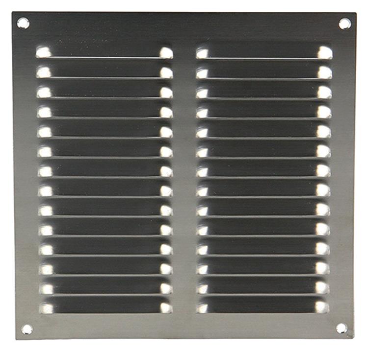 Renson 1006359 - rejilla lama plana 438 acero inoxidable 200x200mm | 5 piezas