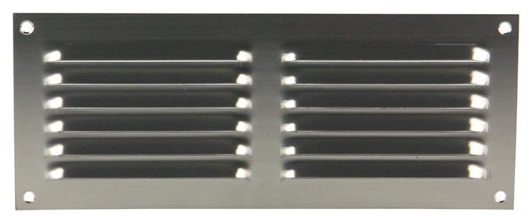 Renson 1006361 - Rejilla de lamas plana 438 acero inoxidable 250x100mm | 5 piezas