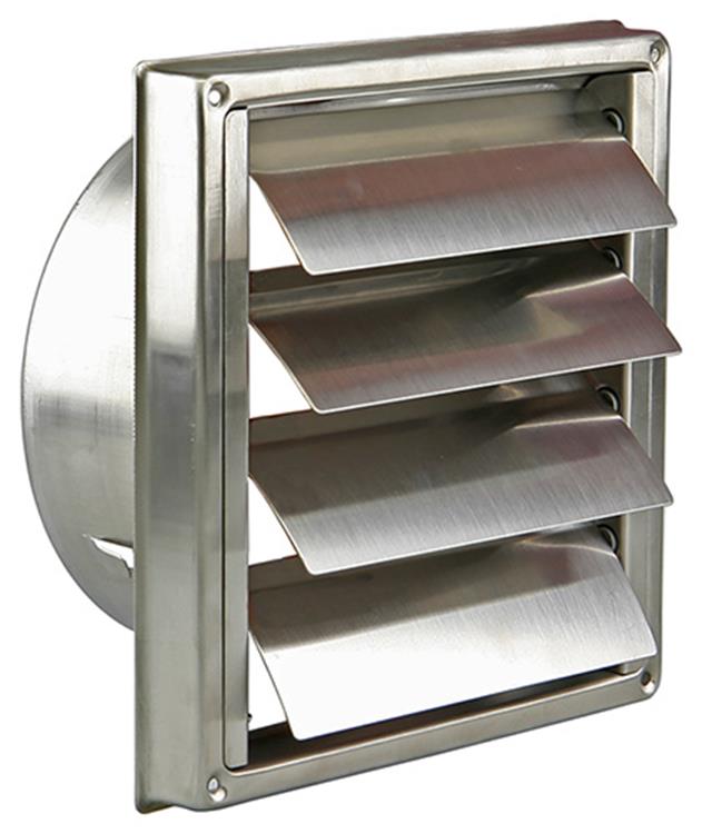 Renson 1006273 - Rejilla campana extractora empotrable acero inoxidable 633 ø125 | 2 piezas