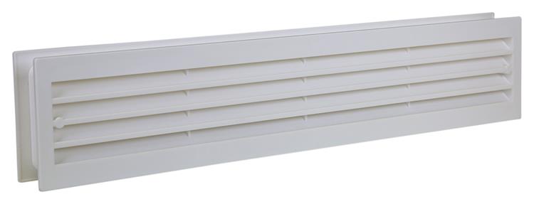 Renson 1006739 - rejilla de puerta PVC 761 blanco 450x90mm | 1 pieza