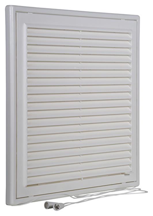 Renson 1006742 - Rejilla PVC 732 blanca 250x250mm | 1 pieza