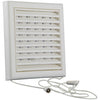 Renson 1006366 - superficie de rejilla ajustable. 732 pvcral 9010 154x154mm | 2 piezas