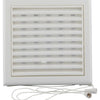 Renson 1006366 - superficie de rejilla ajustable. 732 pvcral 9010 154x154mm | 2 piezas