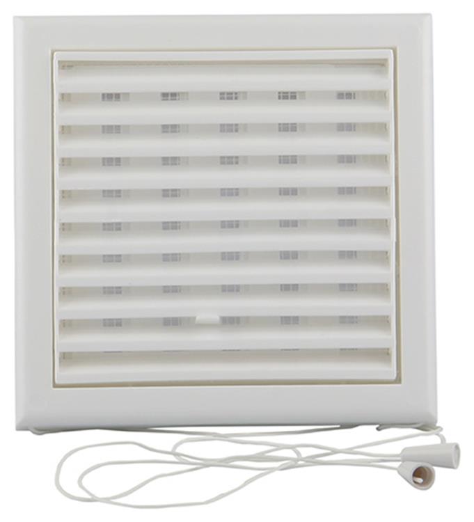 Renson 1006366 - superficie de rejilla ajustable. 732 pvcral 9010 154x154mm | 2 piezas