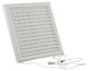 Renson 1006368 - superficie de rejilla ajustable. 732 pvcral 9010 187x187mm | 2 piezas