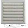 Renson 1006368 - superficie de rejilla ajustable. 732 pvcral 9010 187x187mm | 2 piezas