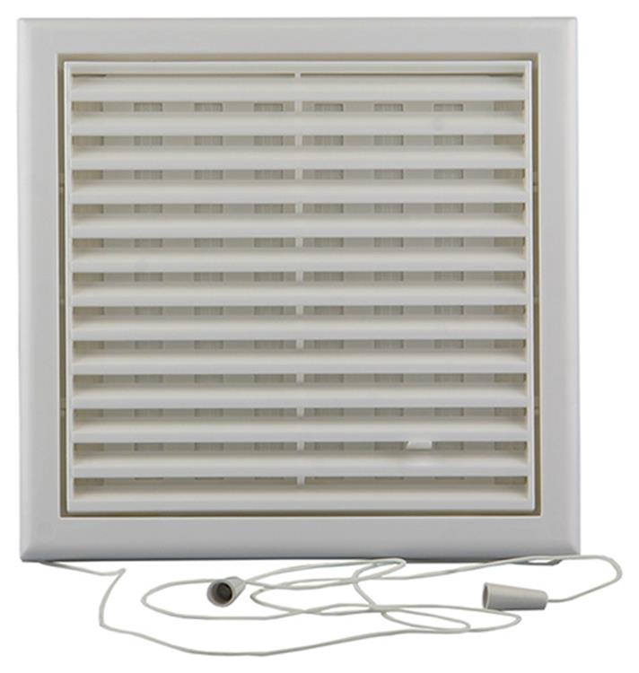 Renson 1006368 - superficie de rejilla ajustable. 732 pvcral 9010 187x187mm | 2 piezas