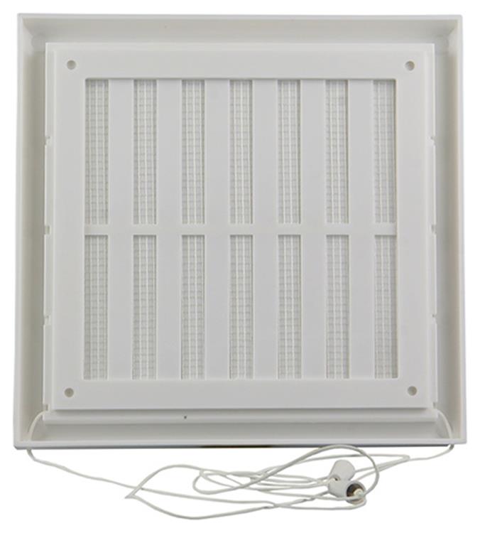 Renson 1006368 - superficie de rejilla ajustable. 732 pvcral 9010 187x187mm | 2 piezas