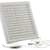 Renson 1006368 - superficie de rejilla ajustable. 732 pvcral 9010 187x187mm | 2 piezas