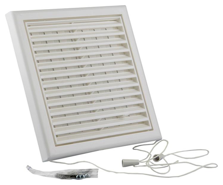 Renson 1006368 - superficie de rejilla ajustable. 732 pvcral 9010 187x187mm | 2 piezas