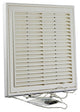 Renson 1006370 - superficie de rejilla ajustable. 732 pvcral 9010 250x250mm | 2 piezas
