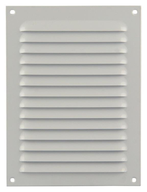 Renson 1006303 - Rejilla de lamas plana aluminio ral 9010 150x200mm | 10 piezas