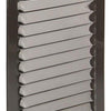 Renson 1006304 - Rejilla de lamas plana aluminio ral 8019 150x200mm | 10 piezas