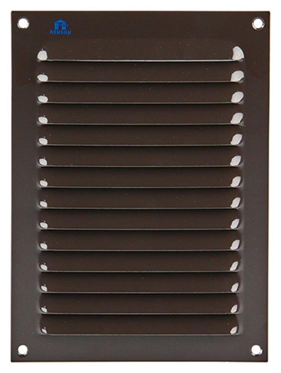 Renson 1006304 - Rejilla de lamas plana aluminio ral 8019 150x200mm | 10 piezas