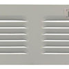 Renson 1006306 - Rejilla de lamas plana aluminio ral 9010 250x100mm | 10 piezas