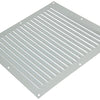 Renson 1006309 - Rejilla de lamas plana aluminio ral 9010 250x250mm | 10 piezas