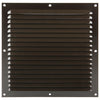Renson 1006310 - Rejilla de lamas plana aluminio ral 8019 250x250mm | 10 piezas
