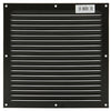 Renson 1006310 - Rejilla de lamas plana aluminio ral 8019 250x250mm | 10 piezas