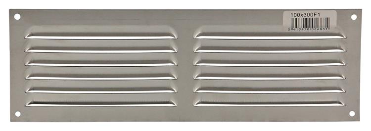 Renson 1006311 - Rejilla de lamas plana aluminio f1 300x100mm | 10 piezas