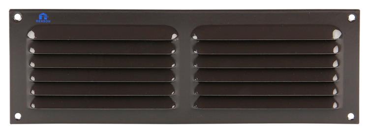 Renson 1006313 - Rejilla de lamas plana aluminio ral 8019 300x100mm | 10 piezas