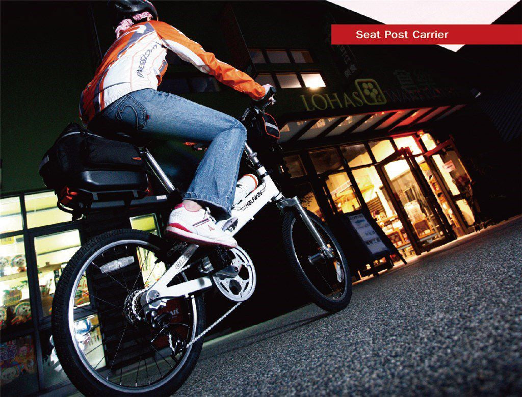 Portapacchi posteriore Massload su reggisella qr t m 34mm