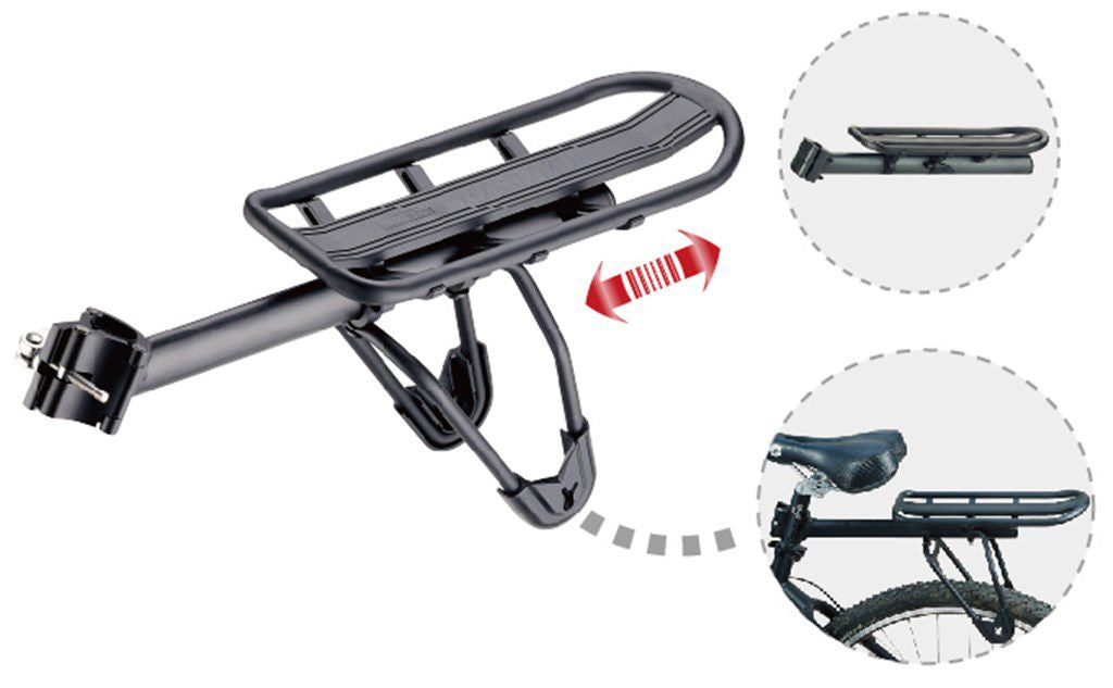 Portapacchi posteriore Massload su reggisella qr t m 34mm