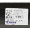 Renson 1006313 - Rejilla de lamas plana aluminio ral 8019 300x100mm | 10 piezas