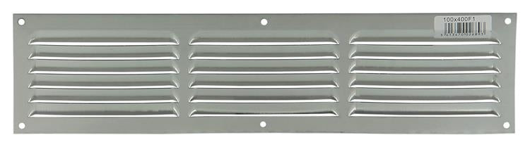 Renson 1006315 - Rejilla de lamas plana aluminio f1 400x100mm | 10 piezas