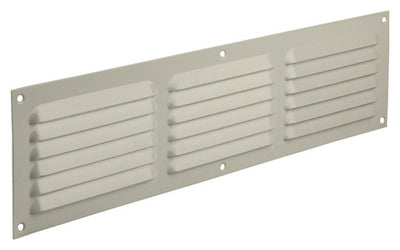 Renson 1006316 - griglia a palette piatta alluminio ral 9010 400x100mm | 10 pezzi