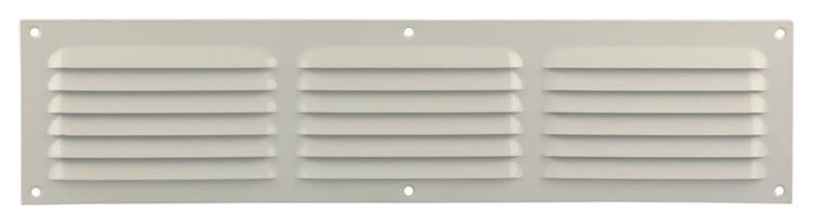 Renson 1006316 - Rejilla de lamas plana aluminio ral 9010 400x100mm | 10 piezas
